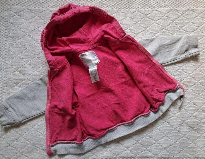 Sweat à capuche zippé rose/gris Domyos fille 2 ans - photo numéro 6