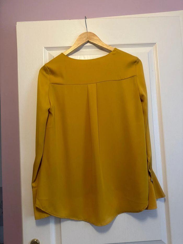 Chemise jaune moutarde Mango - photo numéro 5