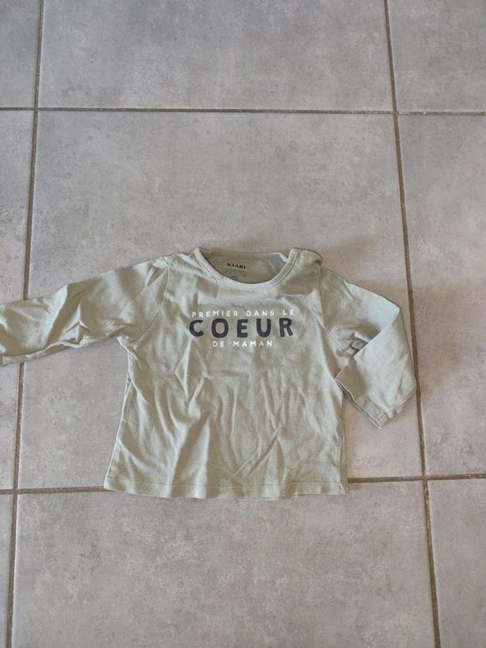 T shirt premier dans le cœur de maman 9m 72cm