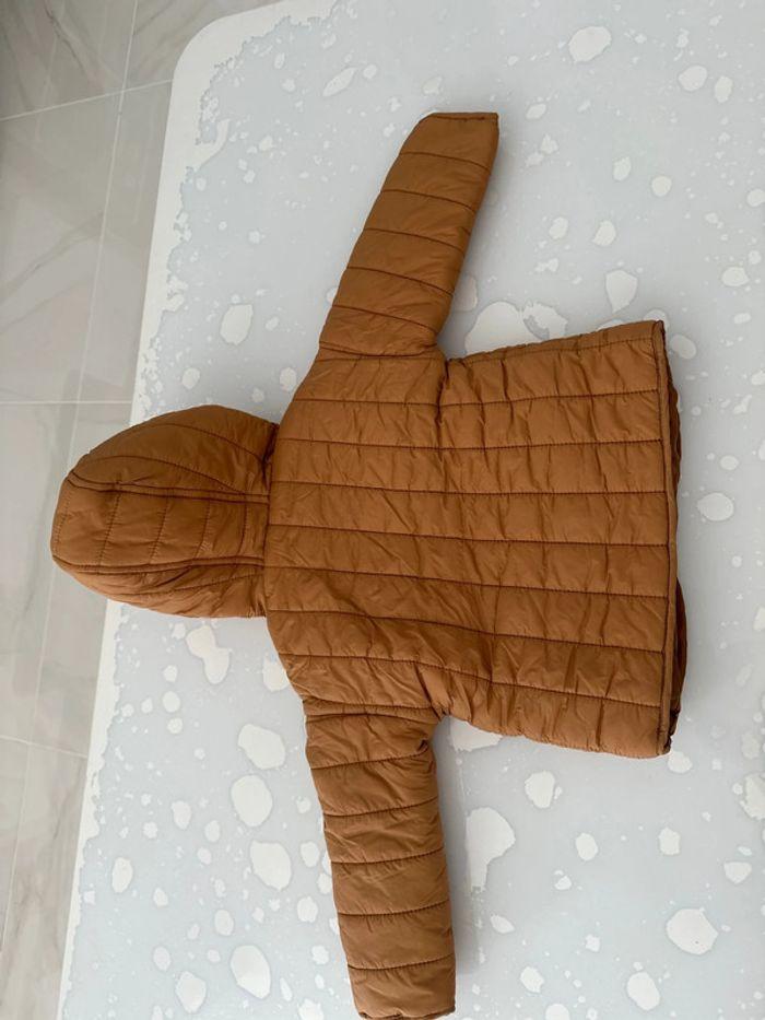 Manteau marron à capuche - photo numéro 3