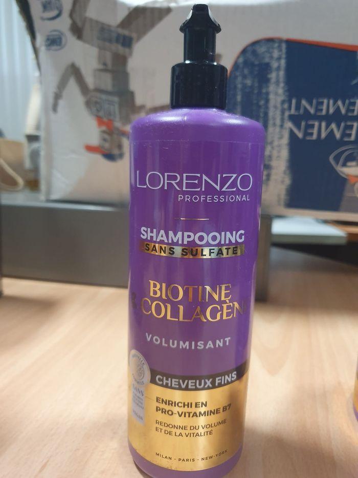 shampoing après shampoing masque Biotine sans sulfate Lorenzo professionnel - photo numéro 3