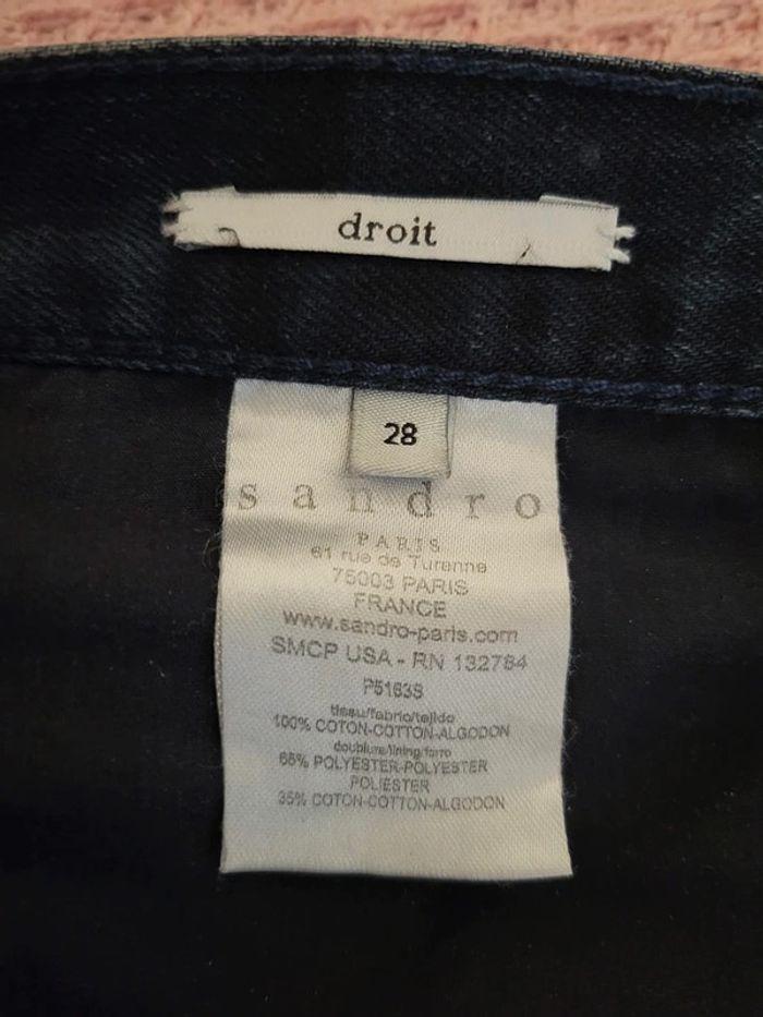 Jeans coupe droite Sandro marine taille W28 | FR 38 - photo numéro 3