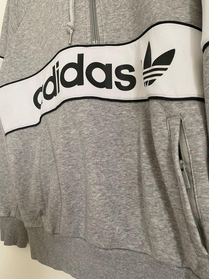 Pull gris en coton femme adidas originals - photo numéro 10