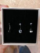 Lot de 3 piercing nombril