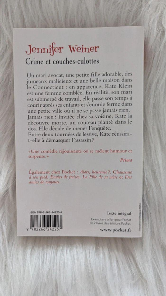 Livre " Crime et couches-culottes " de Jennifer Weiner - photo numéro 2