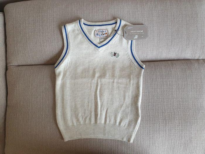 Pull Gilet blanc neuf - Sergent Major 4 ans - photo numéro 1