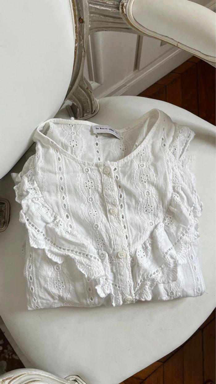 Blouse blanche broderie - photo numéro 11