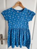 Robe été Bleue Fleurs Petit Bateau