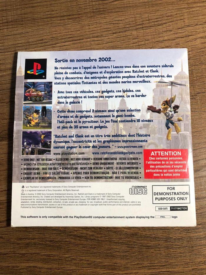 Sony PlayStation 2 PS2 , cd de demo PAL ratchet clank 2002 - photo numéro 2