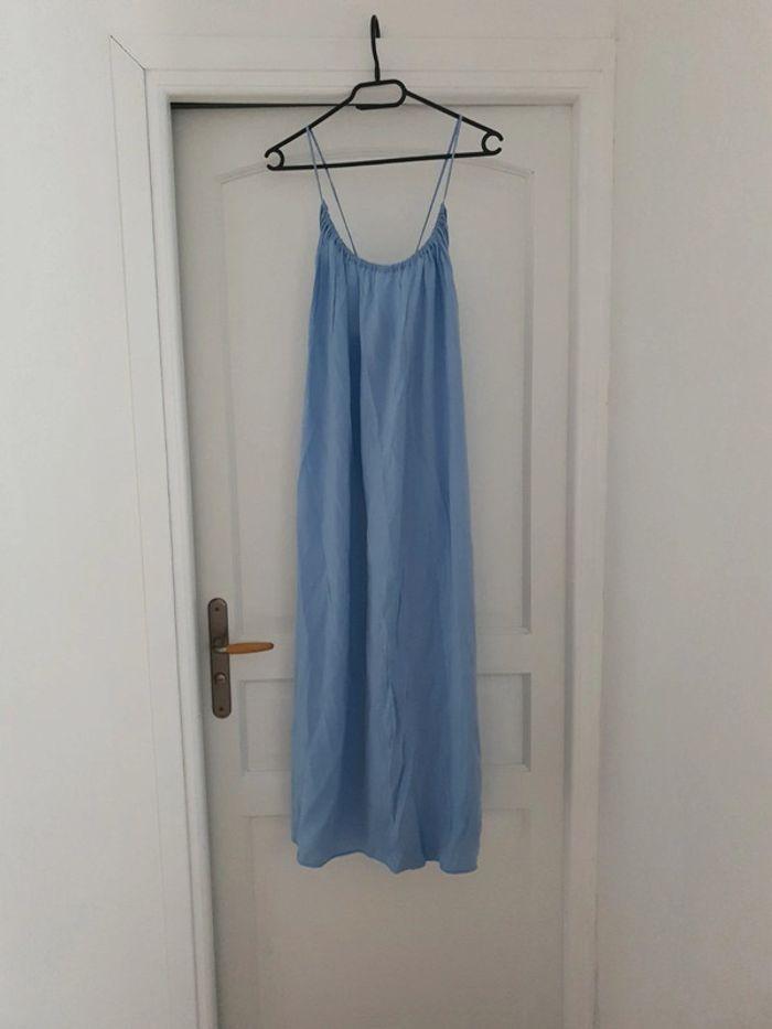 Robe longue bleue zara - photo numéro 1