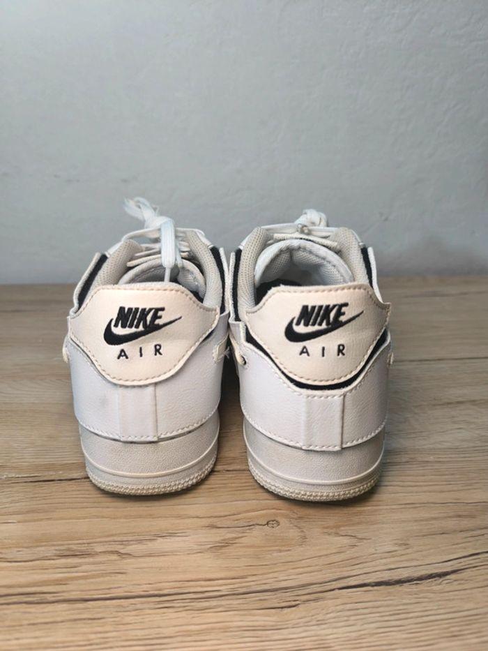 Baskets Nike air force one blanche et noir à scratch interchangeables - photo numéro 6