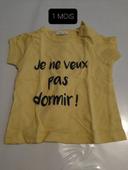 T-shirt 1 mois