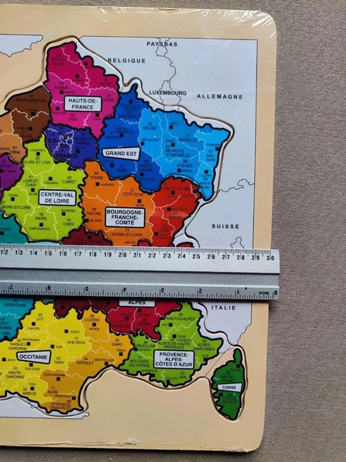 Puzzle en bois de la carte de France - photo numéro 6