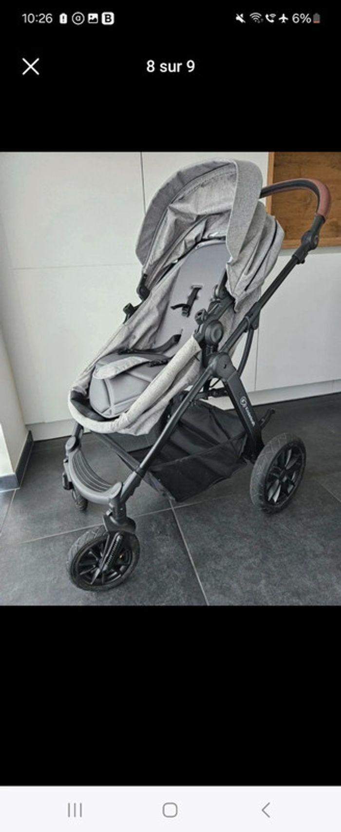 Poussette Kinderkraft Xmoov 3 en 1 grise - photo numéro 6