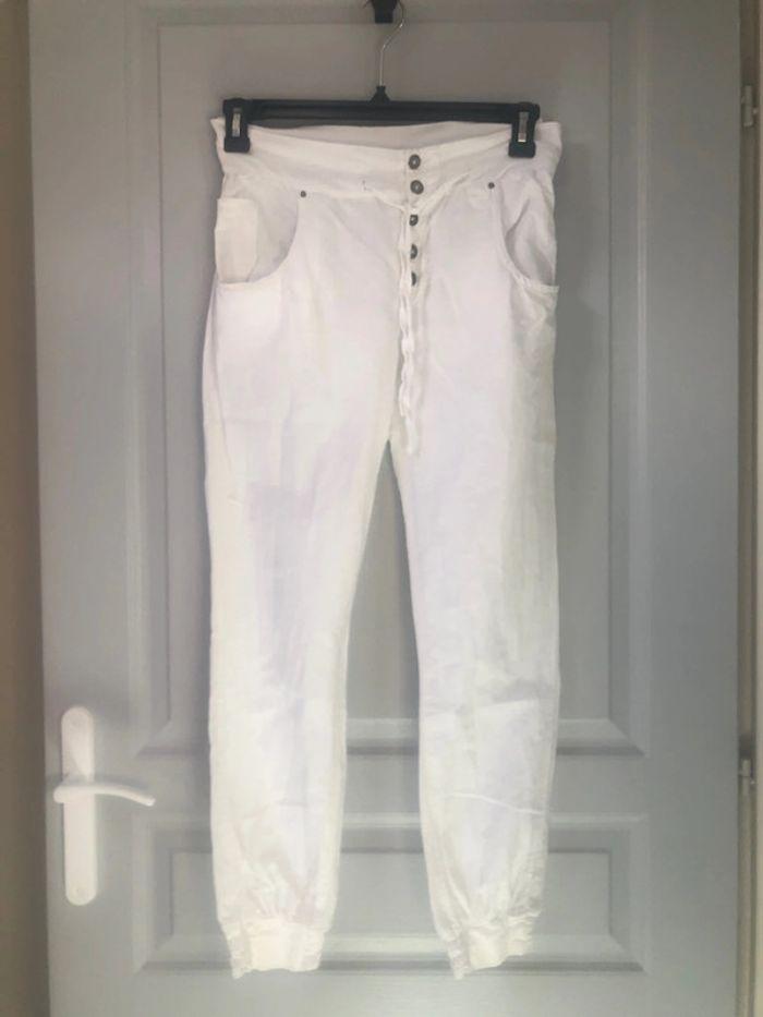 Pantalon blanc jennyfer taille 34 - photo numéro 1