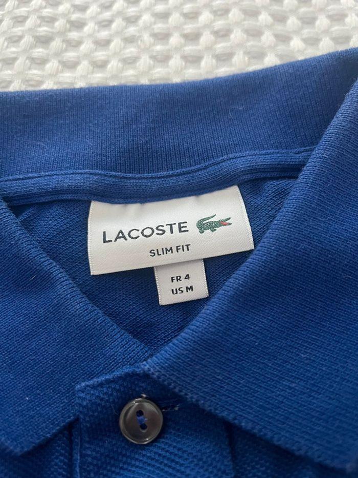 Polo Lacoste slim fit bleue - photo numéro 4