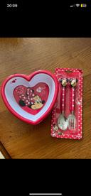 Assiette et couverts Minnie