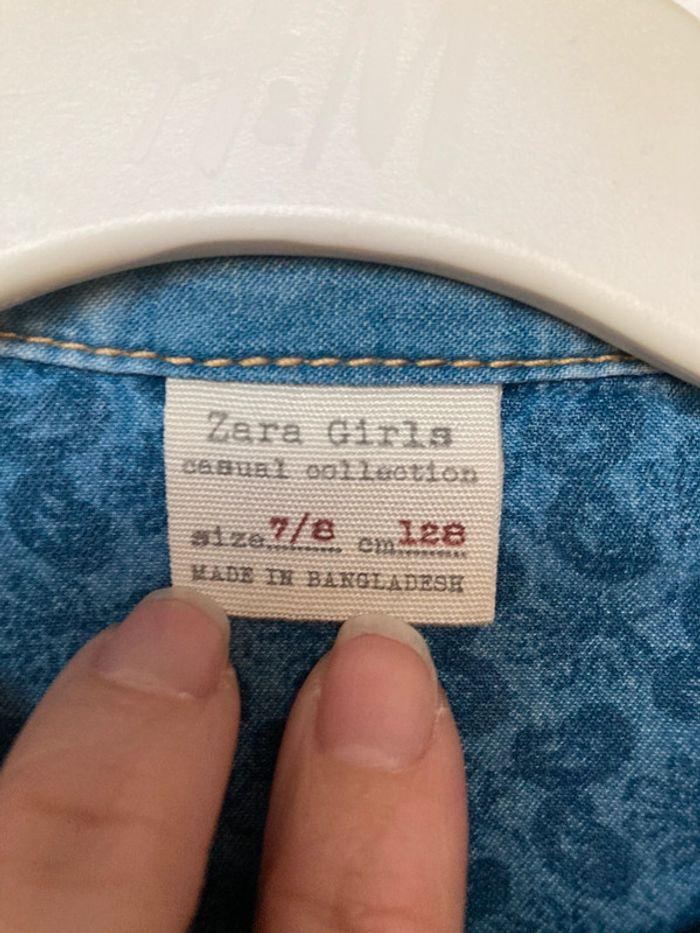 Zara chemise en jean 7/8 ans - photo numéro 2