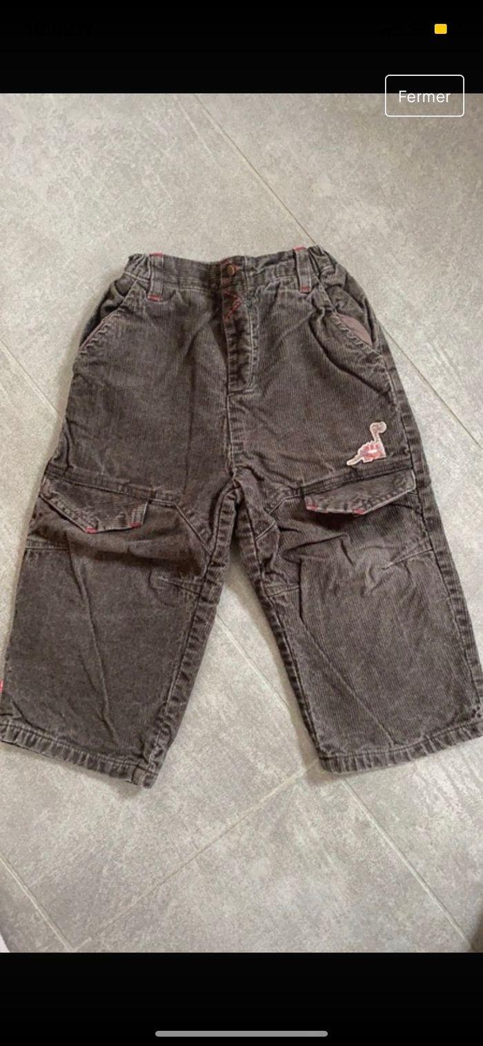 Pantalon velours 2 ans