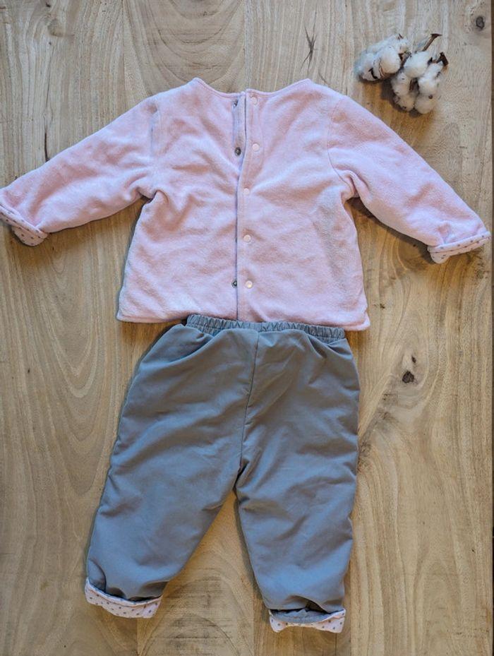 Ensemble jogging bébé fille 6 mois - photo numéro 2