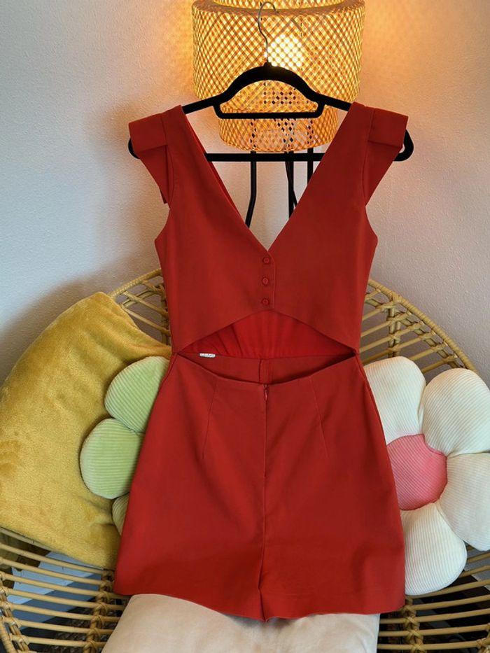 Combishort Zara rouge corail, taille XS - photo numéro 2