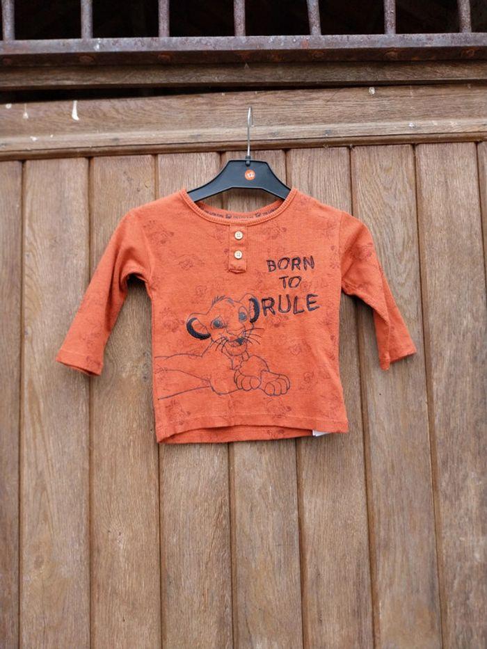 Tee-shirt manche longue 12.18 mois disney - photo numéro 1