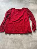 Pull manche en dentelle taille 1