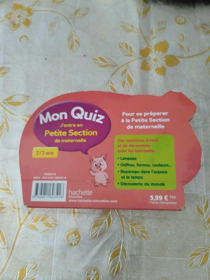 Petit livre Mon Quiz J'entre en Petite Section de maternelle - photo numéro 2