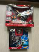 Neuf lot Star wars avion radiocommandé telecommandé + vaisseau de combat hotwheels