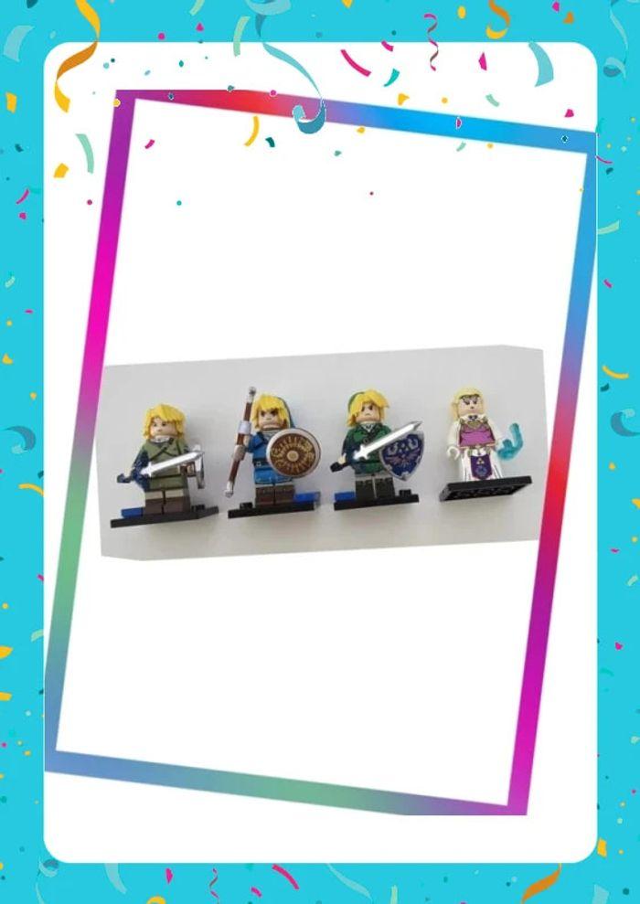 Lot de 4 minifigurines The Legend of Zelda (compatible Lego) - photo numéro 2