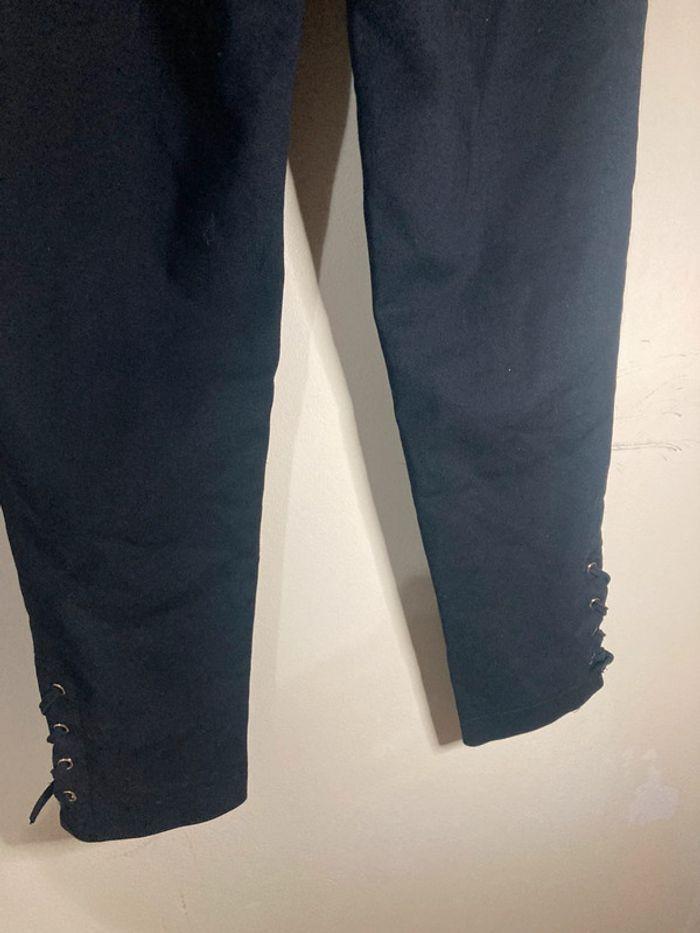 Pantalon noir à trous et lacets noir taille S - photo numéro 18