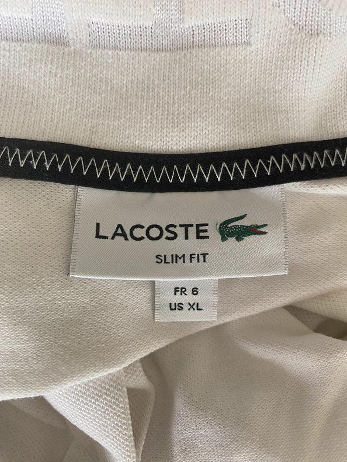 polo Lacoste XL blanc - photo numéro 4