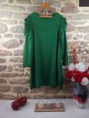 Robe manches gigot verte Femme taille 54 marque Asos 🍬