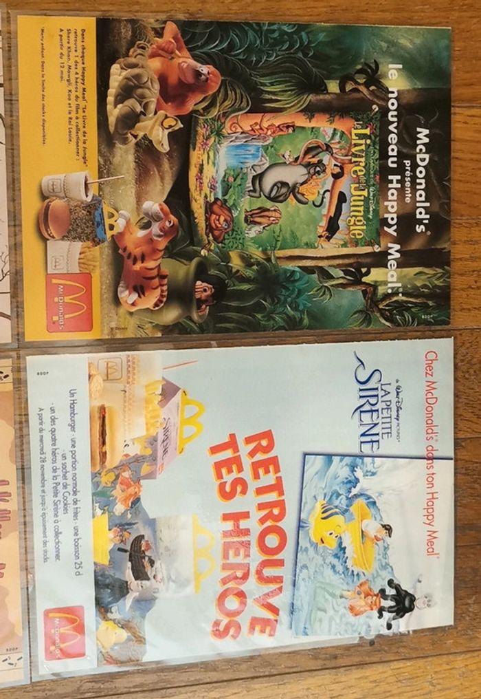 Lot anciennes publicités disney happy meal - photo numéro 4