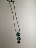 collier turquoise triple ronds