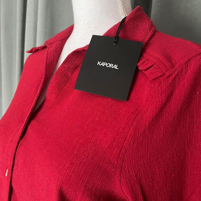 Chemise manches longues Kaporal rouge / bordeau neuve - photo numéro 7