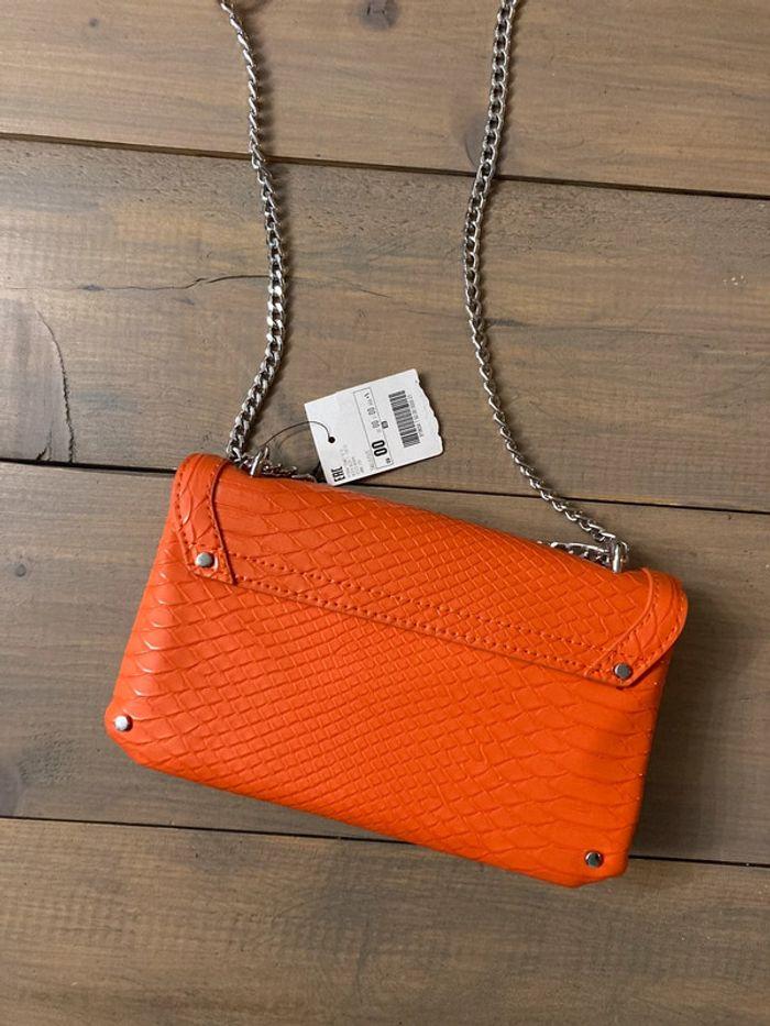 Petit sac /pochette /mini sac orange - photo numéro 2