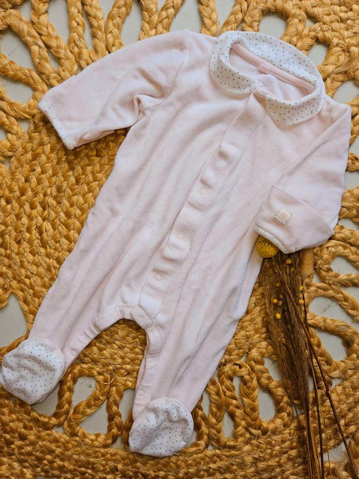 Pyjama velours Petit Bateau 3m - photo numéro 1