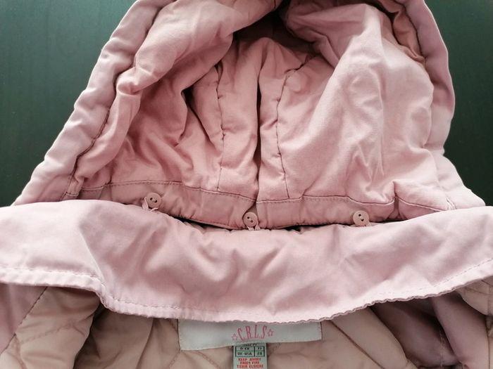 Manteau léger rose fille capuche - photo numéro 5