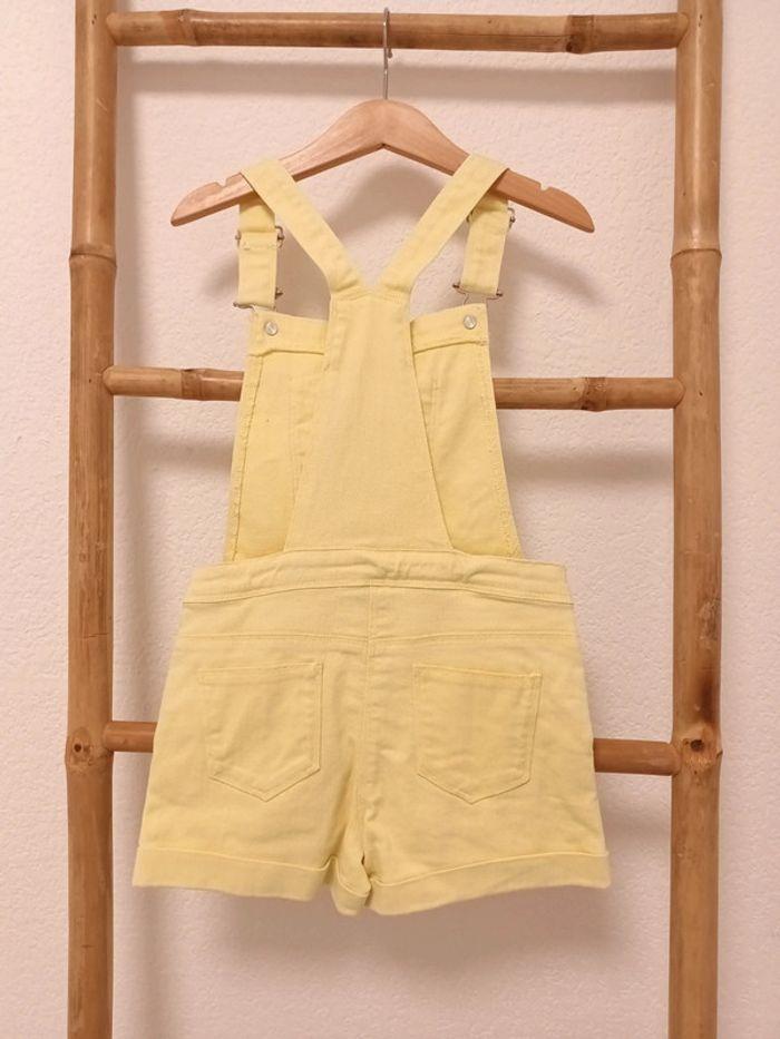 Combishort salopette jaune taille 7 ans - photo numéro 3