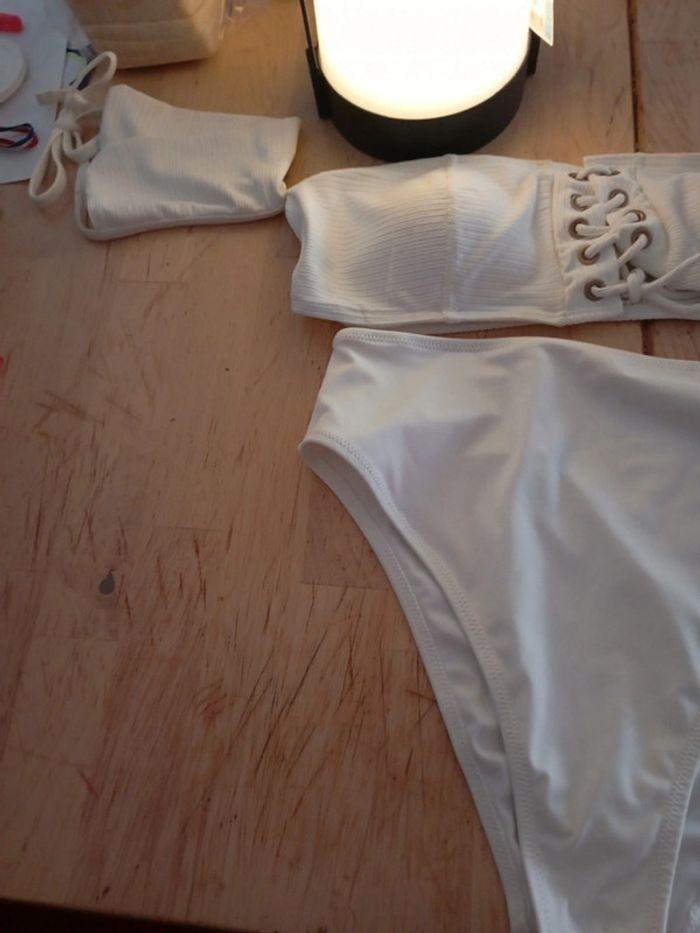 Ensemble maillot plage blanc 38 - photo numéro 2