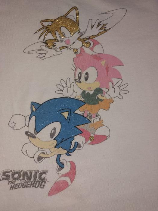 T shirt Sonic et Amy 6 ans - photo numéro 2