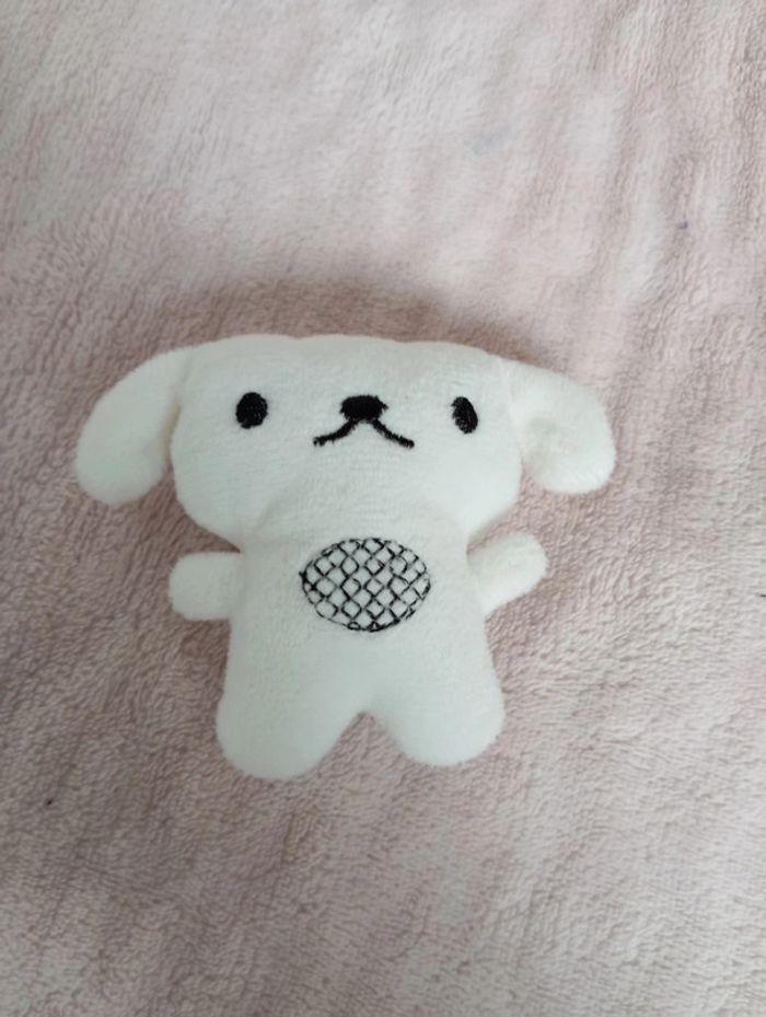 Mini peluche chien blanc kawaii - photo numéro 1