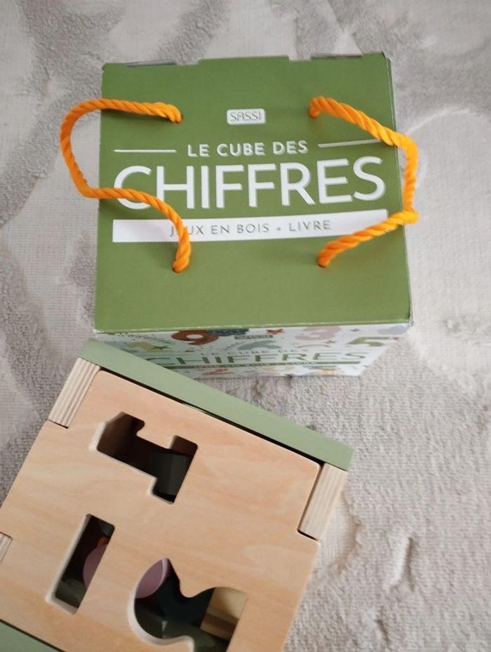 Le cube des chiffres jeux en bois - photo numéro 7