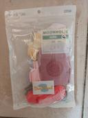 Lot de 6 chaussettes antidérapantes +genouillères