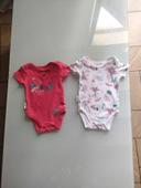 Lot Body manches courtes bébé fille 6 mois