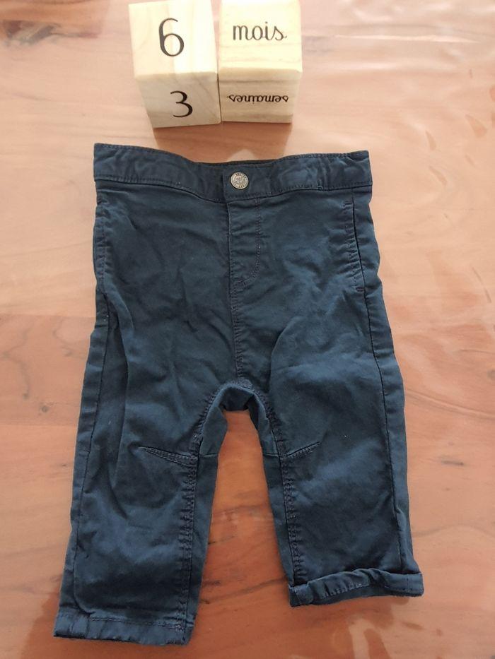 Pantalon bleu marine 6 mois - photo numéro 1