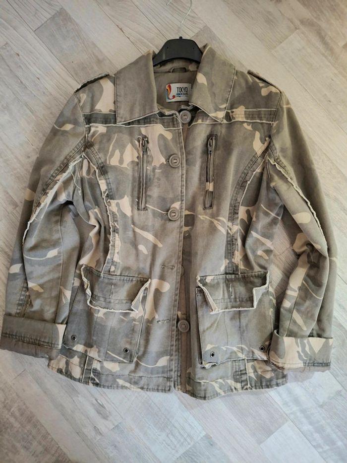 Veste en tissu camouflage - photo numéro 1