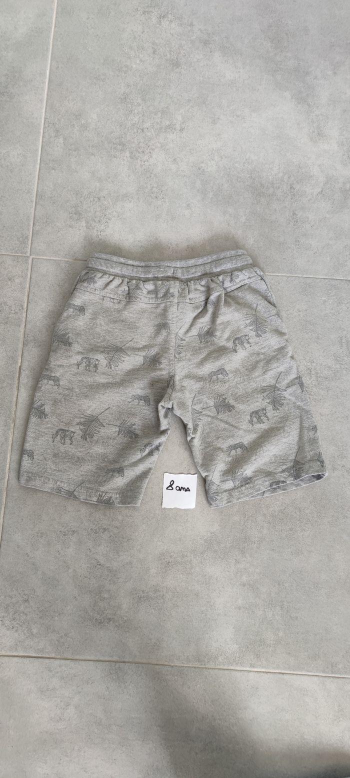 Short gris palmiers garçon 8 ans - photo numéro 2