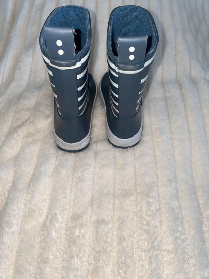 Bottes en caoutchouc bleu et blanc 21 - photo numéro 4